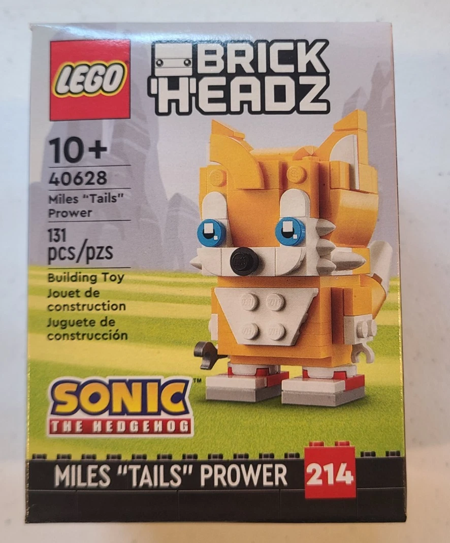 LEGO 40628 BrickHeadz Miles Tails the Hedgehog New Factory Sealed ( Retired )