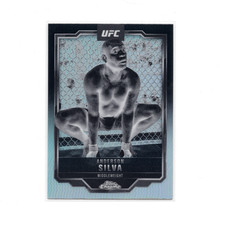 Anderson Silva 2025 Topps Chrome UFC #44 NEGATIVE REFRACTOR Legend SP