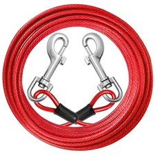 jenico Dog Tie Out Cable: 20ft Dog Leads for Yard Heavy Duty - Reflective Cha...