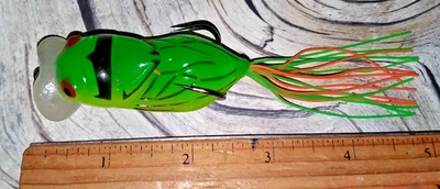 WEIHAL OUTDOOR PRODUCTS INC. LTD New Listing#H LIME/GREEN COLOR PE 1 PC 12.6g 65mm Cicada Popper Soft Topwater Silicone !!