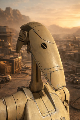 B1-Series Droid 195cm lebensgroß Sci-Fi Figur 3D Druck Deko Star Wars inspiriert