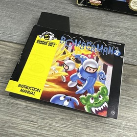 Bomberman II 2 CIB Box Manual  Cart Box Protector (Nintendo, NES 1993)