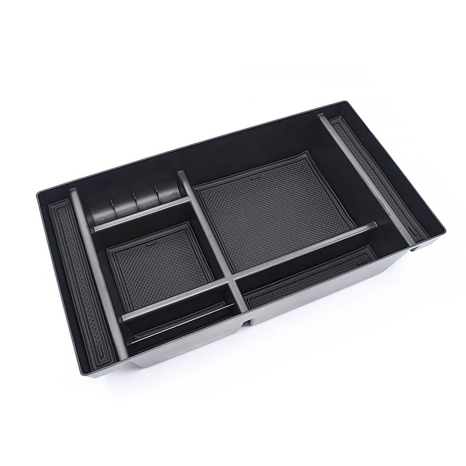 Vassoio Organizer Per Console Centrale | Compatibile Con Chevy Silverado E GMC Sierra 1500/2500/3500HD (2014-2019) | Accessorio Per Interni Auto In ABS - 4