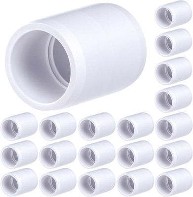 20 Pack 3/4  PVC Pipe Coupling Slip Socket Heavy Duty Straight Pressure Fittings
