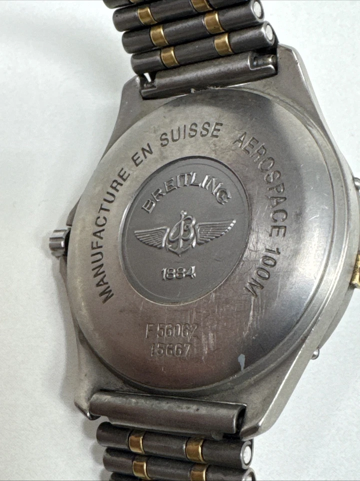 Breitling Aerospace F56062 Titanium Quartz 100mm Watch Grey Dial Mens Watch USED - image 4 of 4