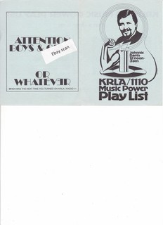 KRLA Los Angeles Top 40 Radio Music Survey 10 24 69 Beatles #1 Something/Come To