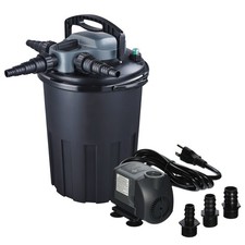 4000 Gallon Pressure 36W UV Sterilizer Koi Fish Pond Bio-Filter 1200GPH Pump