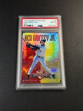 KEN GRIFFEY JR PSA 8 1998 DONRUSS CRUSADE #38 RED 2/25 MARINERS 
