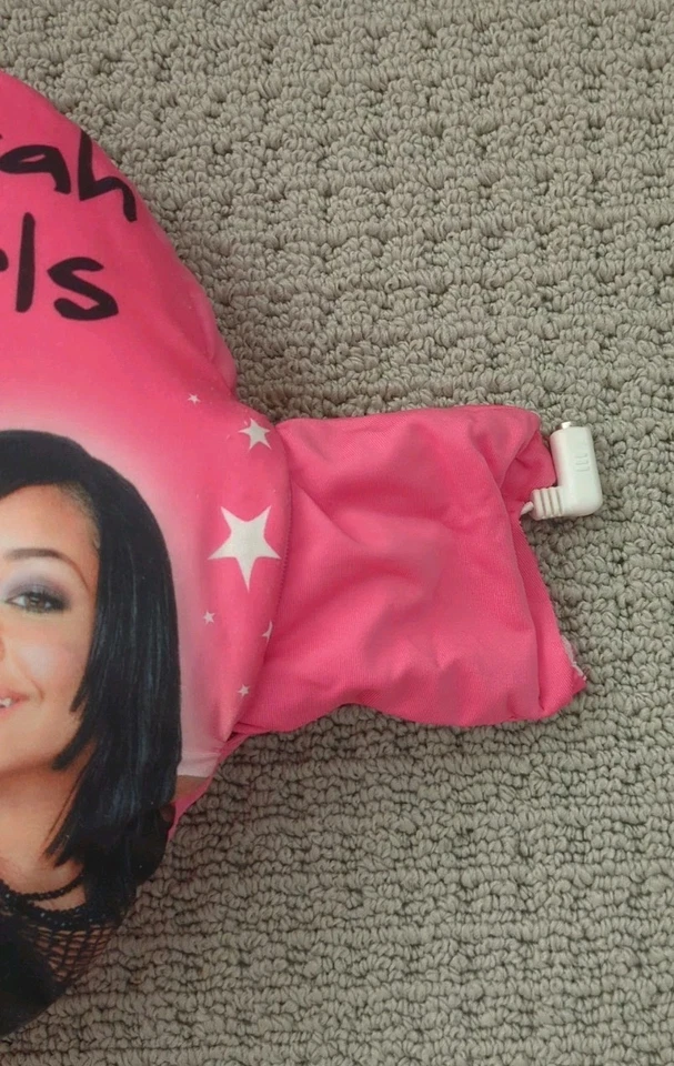 "Altavoz fotorreal vintage de 12"" rosa The Cheetah Girls almohada cuervo raro difícil de encontrar" Foto 4 de 4