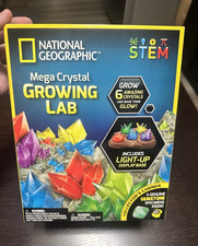 National Geographic STEM Mega Crystal Growing Lab Science Kit w/ Light-Up Base