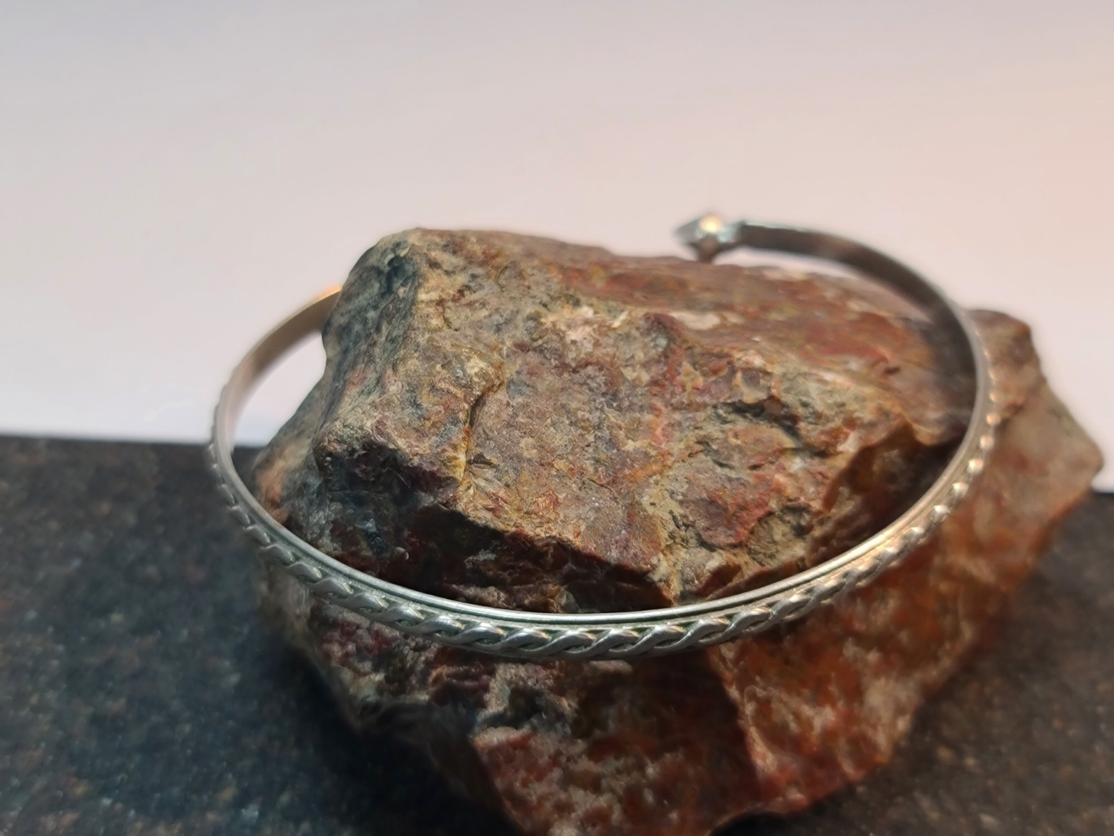 Sterling 925 Solid Silver Adjustable Cuff Bracele… - image 5