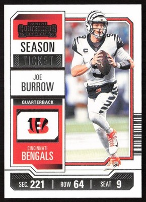 2023 Panini Contenders Joe Burrow #22 Cincinnati Bengals