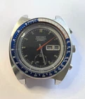SEIKO 6139-6002 Automatic Chronograph POGUE Watch Vintage Men's Blue Dial