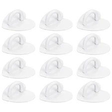 12pcs Phone Ring Holder 1" Adhesive Heart Cell Phone Ring Finger Grip, White