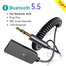 New Upgrades Bluetooth Adapter Cable Wireless Receiver 3.5Mm Jack Aux USB Speake