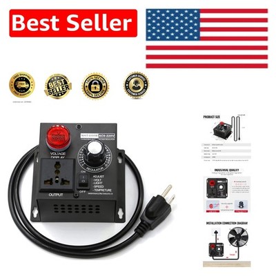 Compact Variable Speed Controller for Motors - Ideal for DIY & Industrial Use