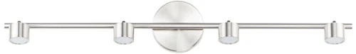 ET2 Taylor 4-Light Satin Nickel Aluminum LED Track Fixture - Picture 2 of 4