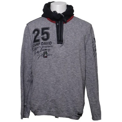 Camp David, Kapuzenpullover, Größe: XL, Oceans Seven, Grau/Schwarz #rCw