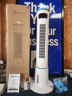 comfyhome Portable Evaporative Tower Fan can add ice to further cool or use...