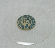 GLASS POCKET WATCH CRYSTAL WATCHMAKER SIZE 18 12/16 H 8 REPLACEMENT PART 395