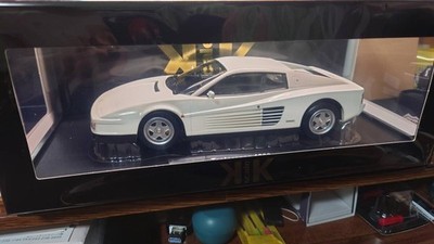 Kk Scale 1/18 Ferrari Testarossa 1986 White 2 Big Bonuses Included