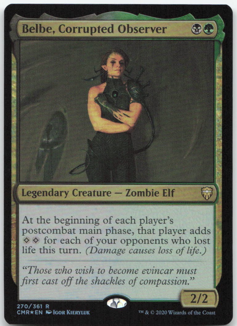 Belbe, Corrupted Observer Foil - 270 - NM - Commander Legends