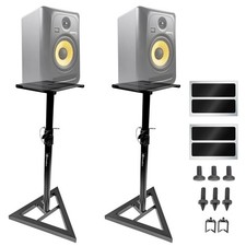 AxcessAbles Studio Monitor Speaker Stands Pair. 80lb Capacity per Stand. Adju...