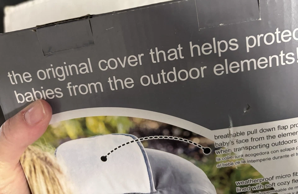 Cozy Cover Infant Carrier Cover Protects Babies From The Outdoor Elements • Gray - Image 3 of 4