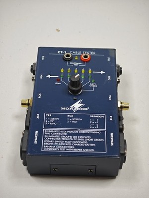 Monacor CT-1 Cable Tester - Working, Used, No Extras