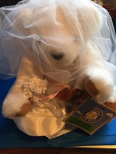 Vermont Teddy Bear Bride- Classic Jointed Bear W/ Tags Outstanding- Check Pics