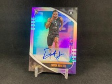 2020 PANINI ABSOLUTE DAMON ARNETTE #123 ROOKIE AUTO PURPLE 5/5 RAIDERS