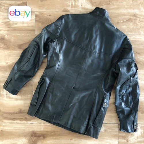 Chaqueta de cuero Belstaff HAMPSTEAD, etiqueta BlackPrince, negro antiguo, talla M - Imagen 3 de 19