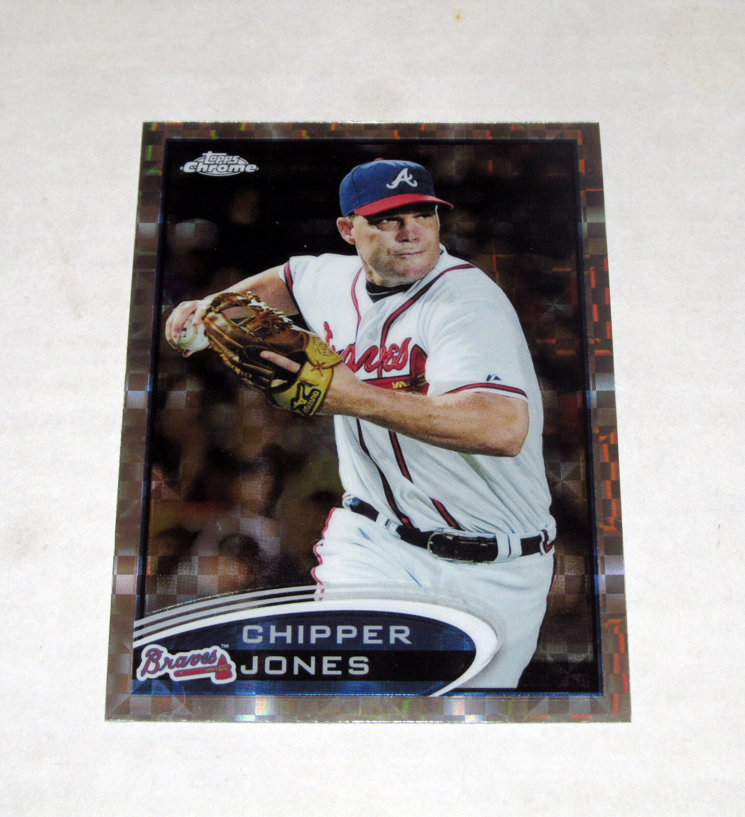 2012 Topps Chrome Xfractor Refractor 96 Chipper Jones Braves HOF $.99 Shipping!