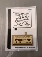 LEGO Sticker Sheet Only for 76940 T. rex Dinosaur Fossil Exhibition Free S H PWE