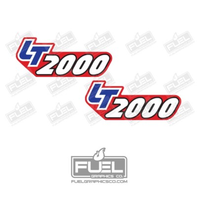 Craftsman LT2000 Lawnmower Premium Vinyl Decal Set - 5.75