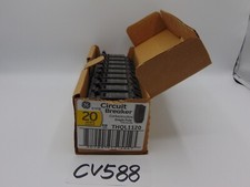 Bulk Lot of 10 GE THQL1120 1 Pole 20 Amp Plug In Circuit Breakers New