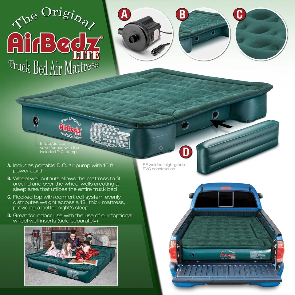 Colchón de aire AirBedz Lite Overlanding tamaño mediano cama camión camping se adapta a 6'-6,5' Foto 4 de 4