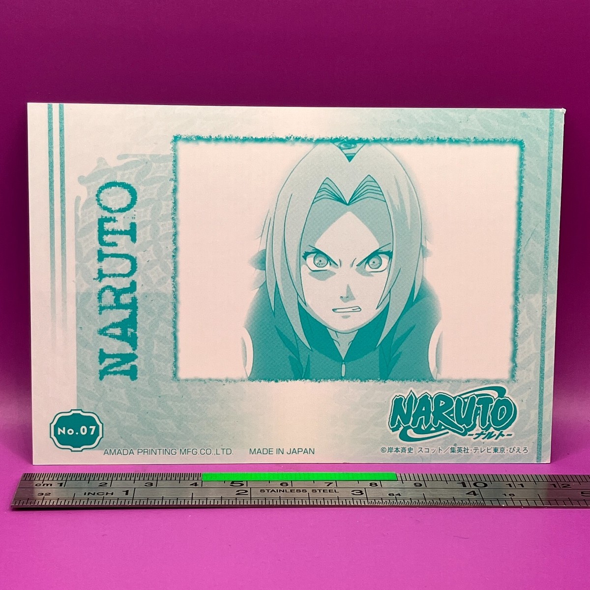 Sakura Haruno No.07 NARUTO Oversized Card ENSKY TCG Japanese #376