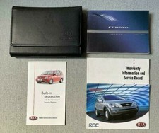 Kia Cerato Owners Pack Handbook Complete With Wallet 2004 - 2008 2004