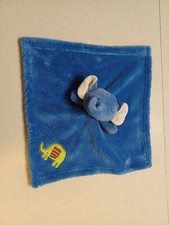 Sandy Simon Baby Lovey Blue Elephant Fleece Soother Security Blanket Plush