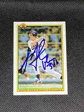 Scott Fletcher Chicago White Sox 1990 Bowman Signed Auto Card #319 ~ COA