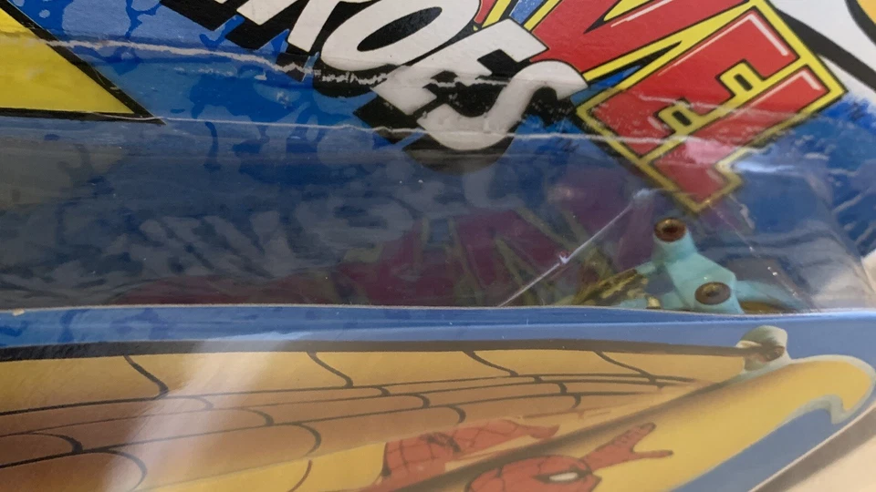 Vintage Nos 1991 Spider-Man Flying Marvel Super Heroes In Original Package - Image 4 of 4