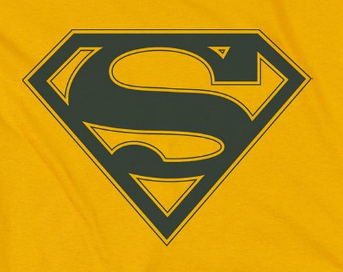 Superman "Navy & Gold Shield" T-Shirt - Picture 2 of 3