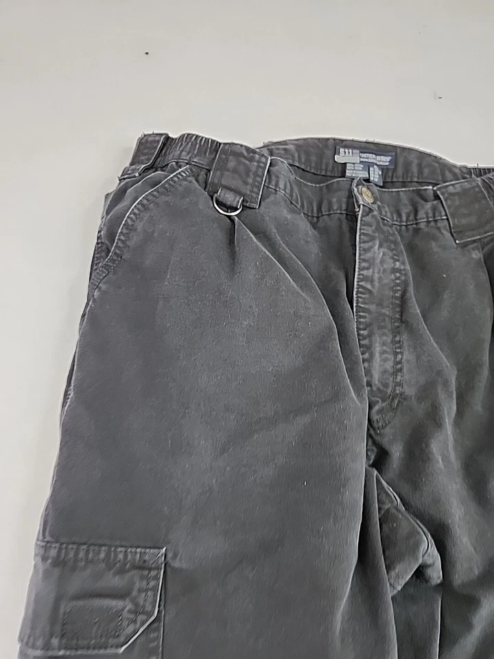 Pantalones de mezclilla negros 5,11 Tactical Cargo Pocket para hombre 36 x 33 Foto 2 de 4