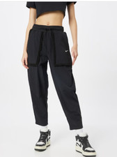 Nike NWOT Women's Sportswear Essential Woven Black Fleece Jogger High Rise Pants