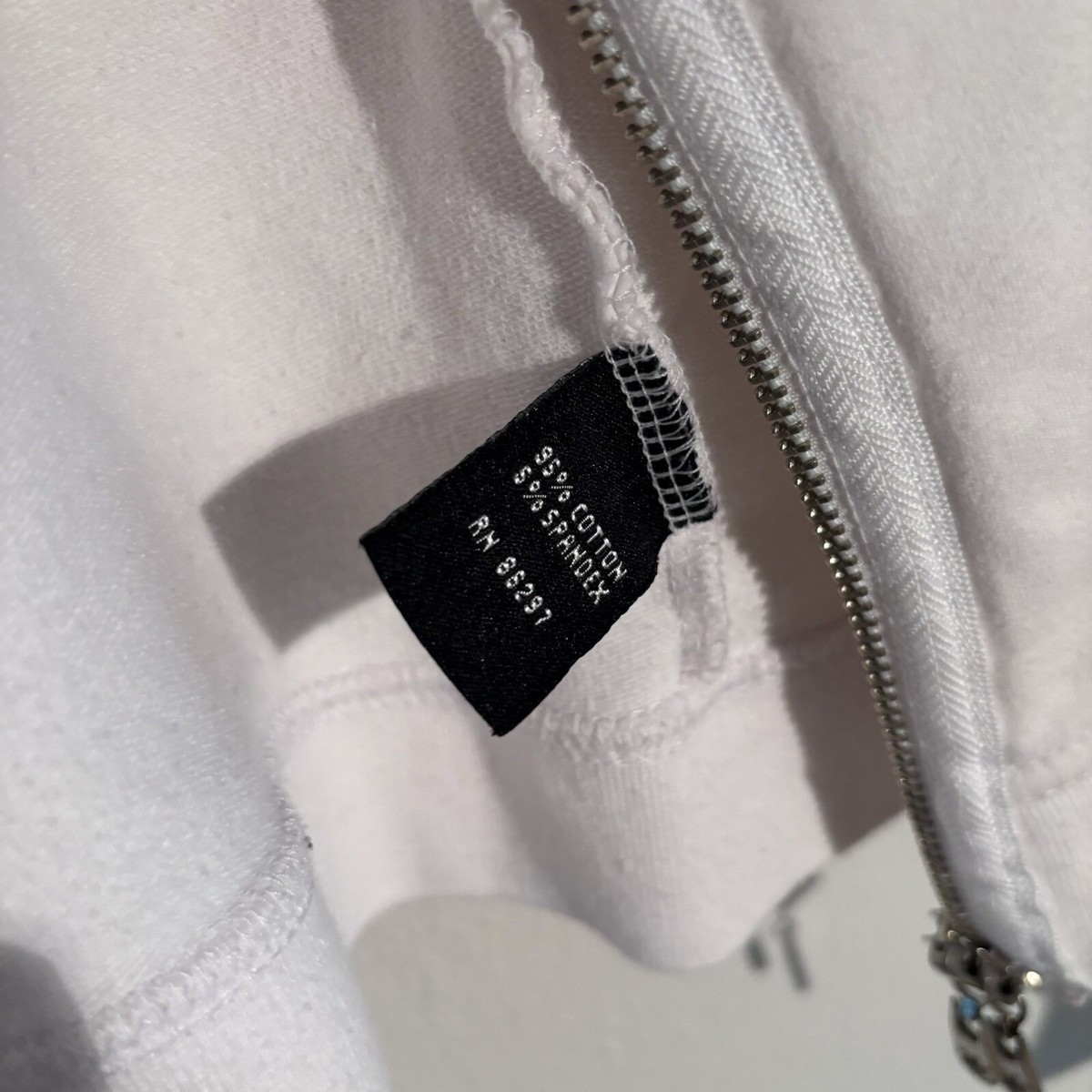 Y2k white bedazzled BCBG MAXAZRIA hoodie zip up | eBay