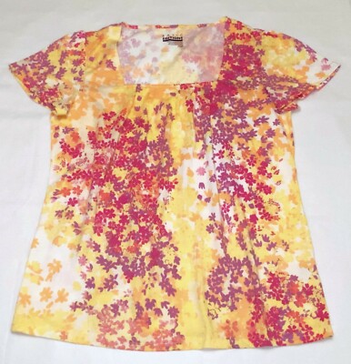 Women's Square Neck Pleated Top: S-M | eBay