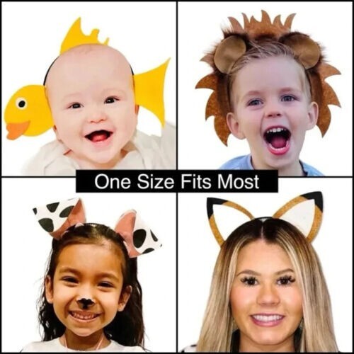 Affe Stirnband & Schweif Geburtstagsparty Gefälligkeiten Halloween Kostüm Erwachsene Kind Baby - Bild 7 von 8
