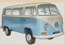VW Camper Van Counted Cross Stitch CHART No. 7-357/5a