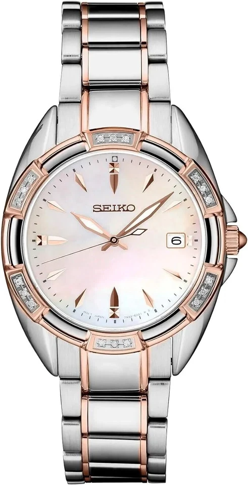 New Seiko Conceptual SKK878P SKK878P1 Diamond Accents Quartz Women's Watch
